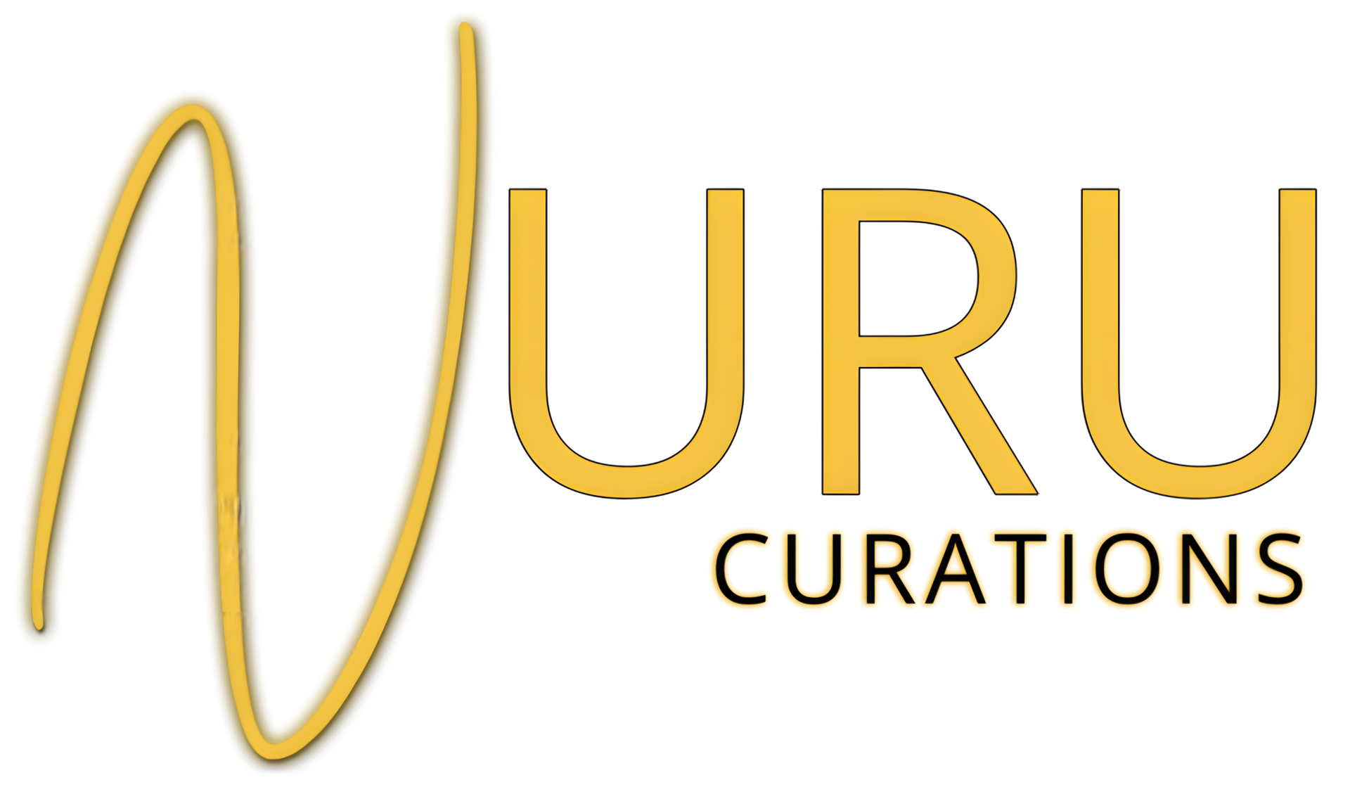 A logo for a company called Nuru curations.