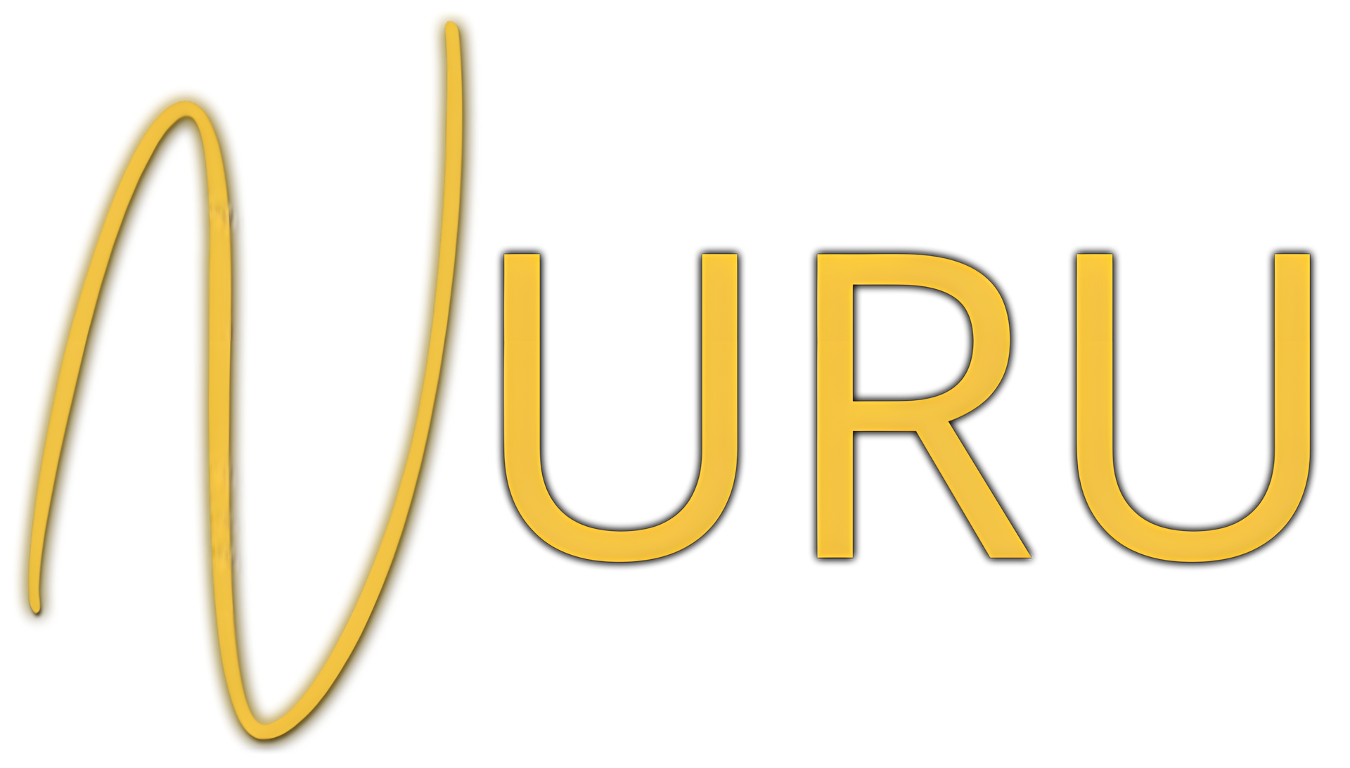 The word uru is written in gold on a white background. NURU logo