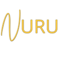 The word Nuru is written in gold on a white background