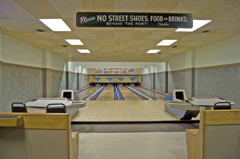 Anglers Bar and Restaurant in Hayward, WI bowling alley