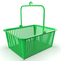 Classic practical clothespeg basket in green plastic. #maximolas, #laundrybasket, #clothespin, #madeinportugal