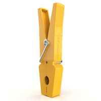 Maximolas Portuguese traditional clothespeg in yellow plastic. #maximolas, #clothespin, #laundry, #madeinportugal