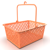 Mosaic delicate beautiful clothespeg basket in orange plastic. #maximolas, #laundrybasket, #clothespin, #madeinportugal