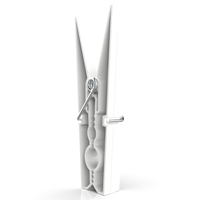 Super is the stronger Portuguese clothespeg in white plastic. #maximolas, #clothespin, #laundry, #madeinportugal