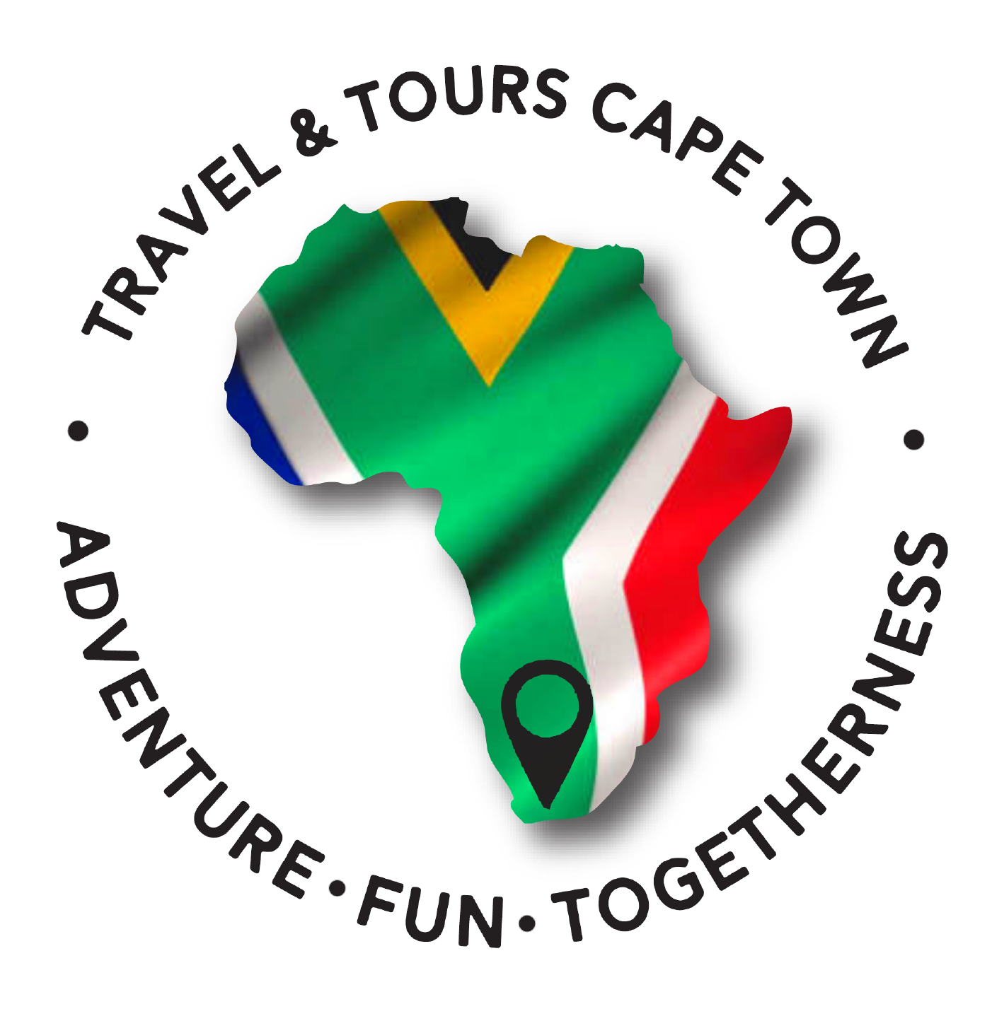 A logo for travel & tours cape town adventure fun togetherness