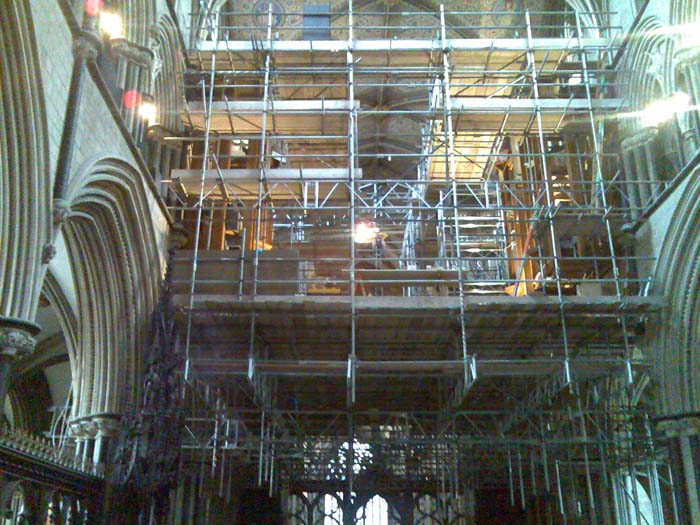 commercial building scaffold