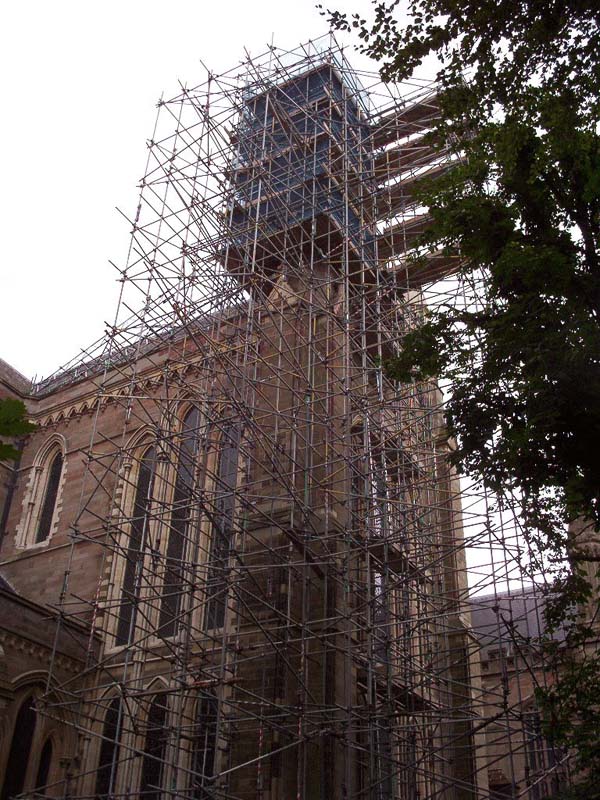 new commercial building scaffold