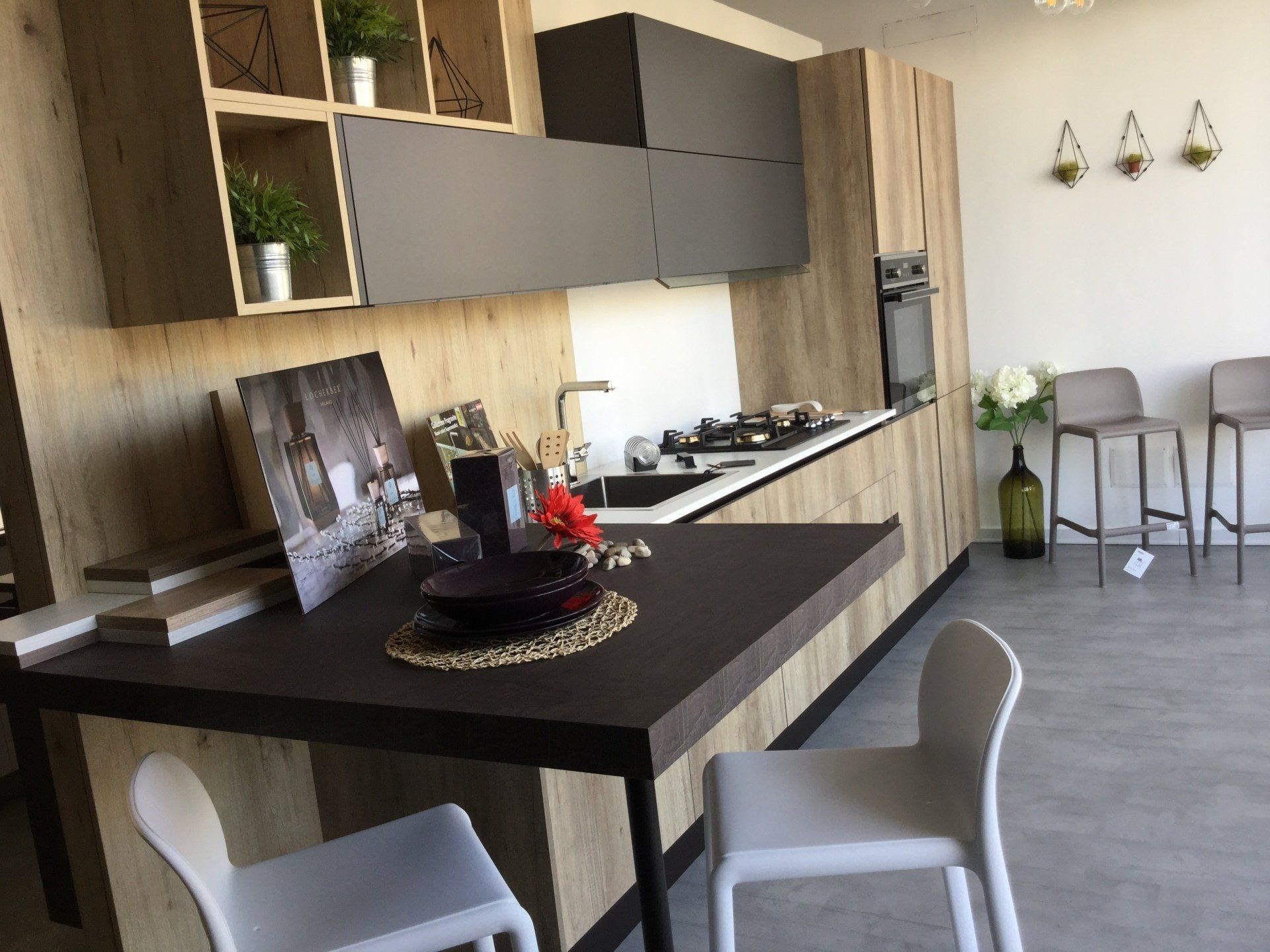 cucina in legno chiaro