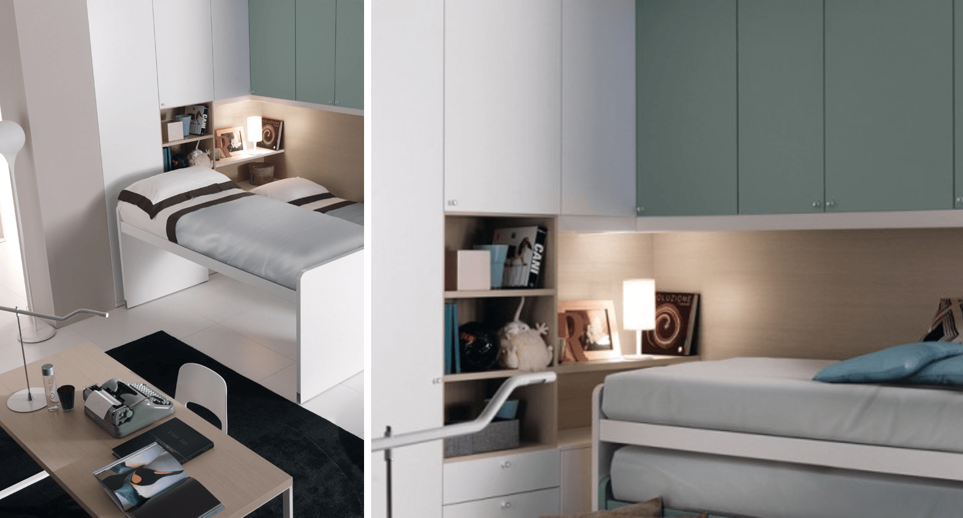 cameretta con letto per ospiti