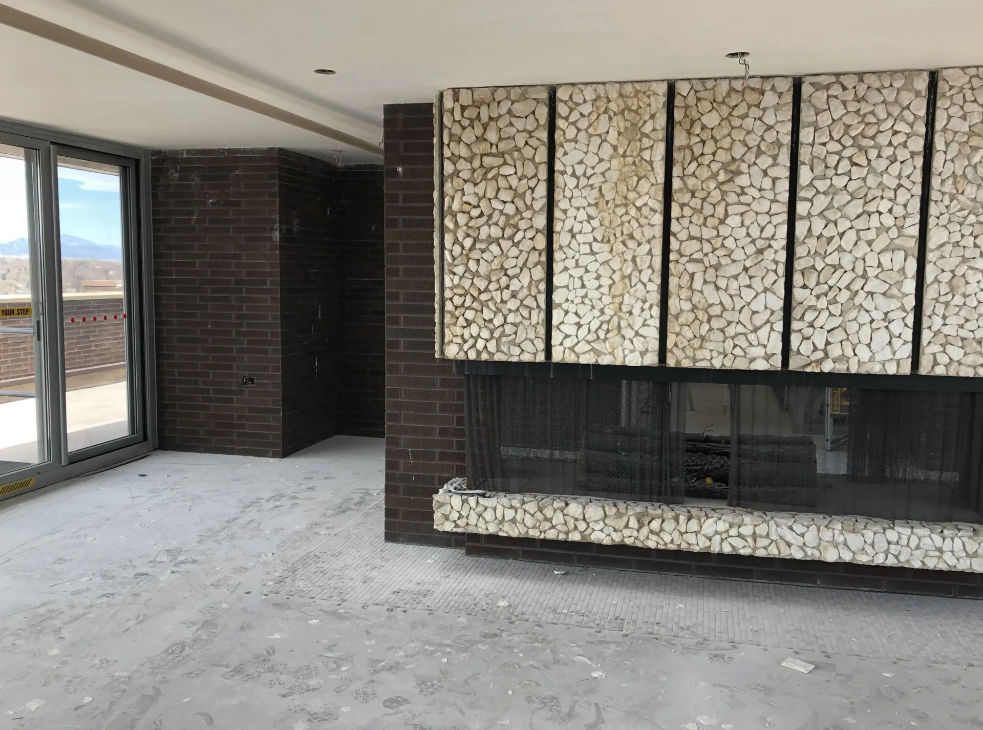 Sky Lounge Fireplace Before