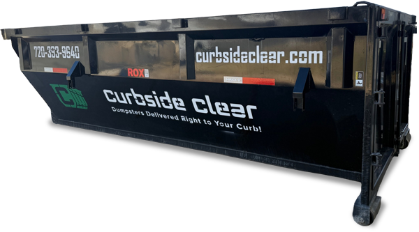 Roll-off container by Curbside Clear for Denver Metro Area
