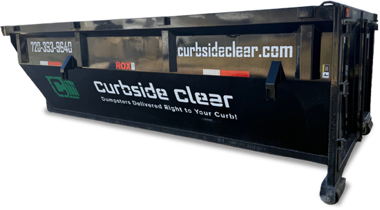 Roll-off container by Curbside Clear for Denver Metro Area