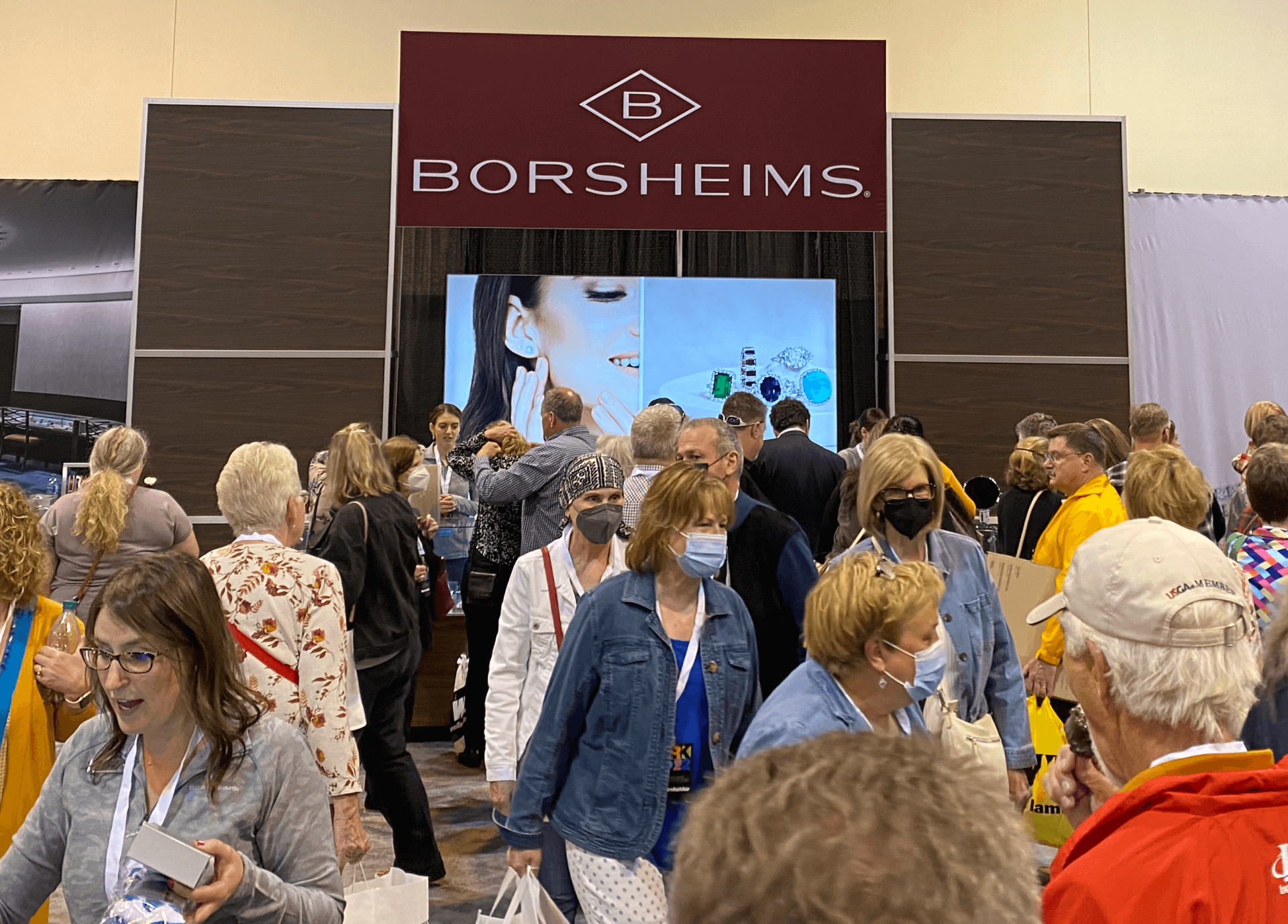 Borsheims booth at the Berkshire Bazaar of Bargains 2022