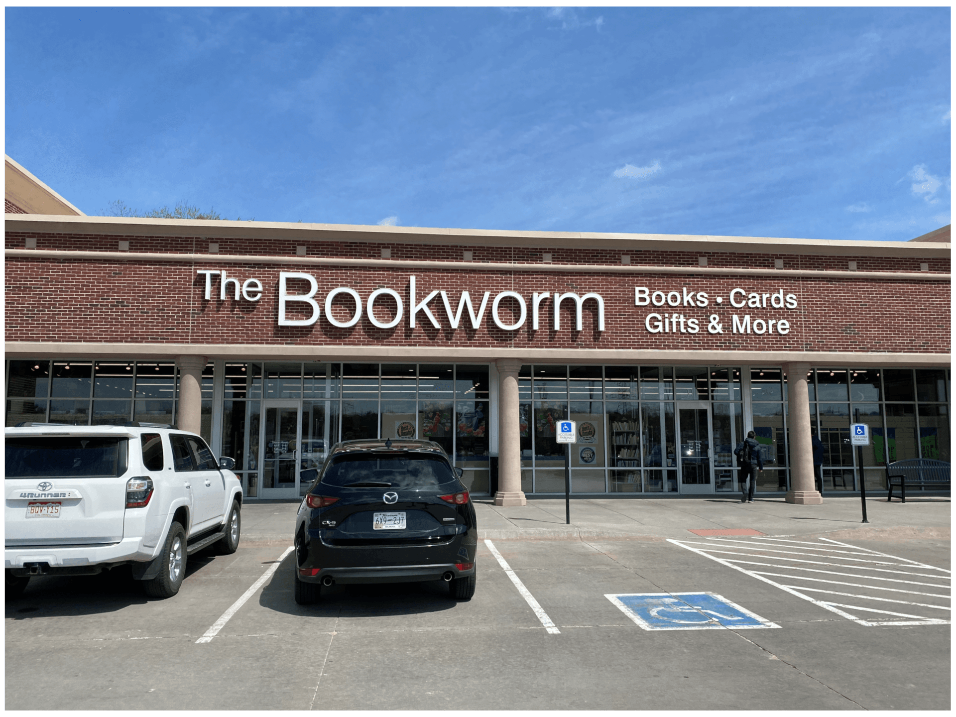 The Bookworm Buchladen in Omaha von Aussen