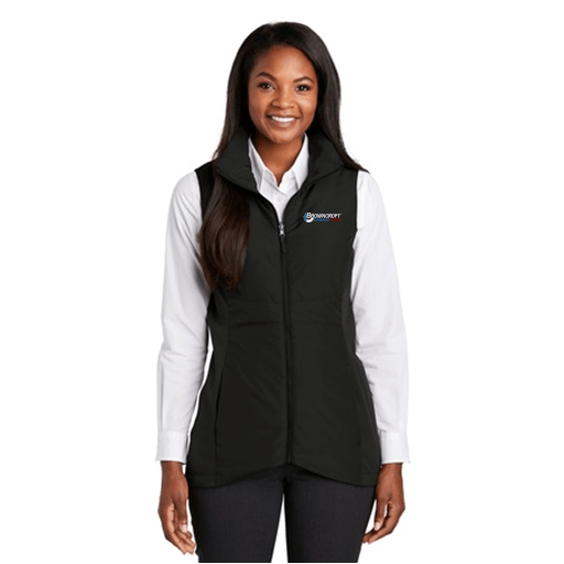 Black full zip up vest