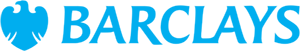 Barclays logo: blue eagle symbol and "BARCLAYS" text.