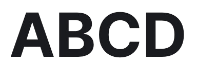 Black letters