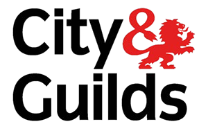 City & Guilds logo with black text and a red lion.