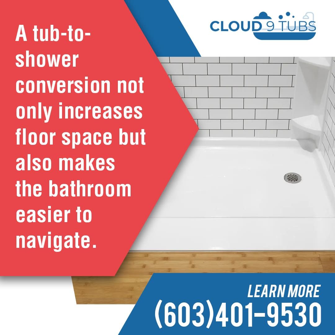Benefits of tub-to-shower conversion by Cloud 9 Tubs