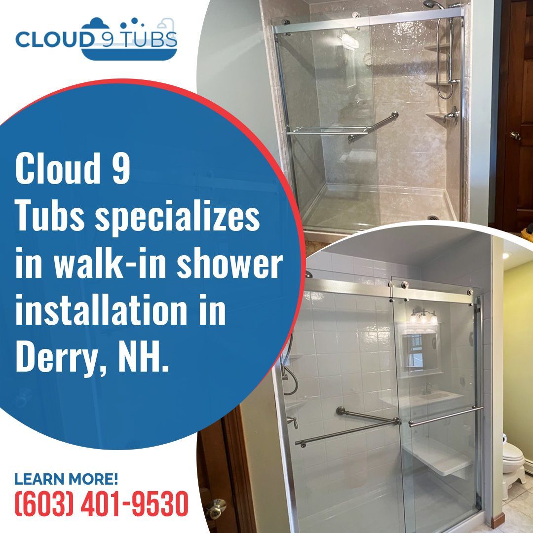 Derry walk-in shower installation.