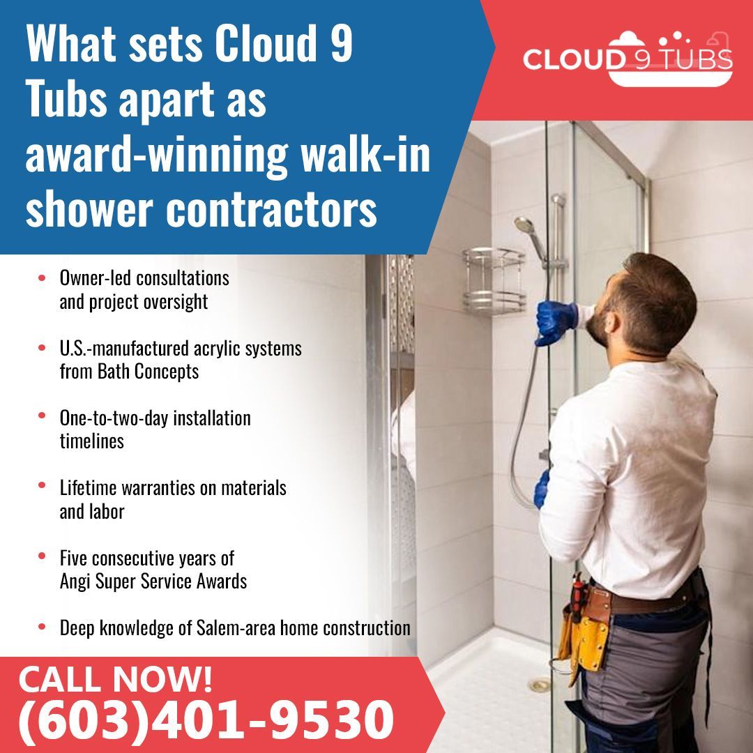 walk-in shower installation 