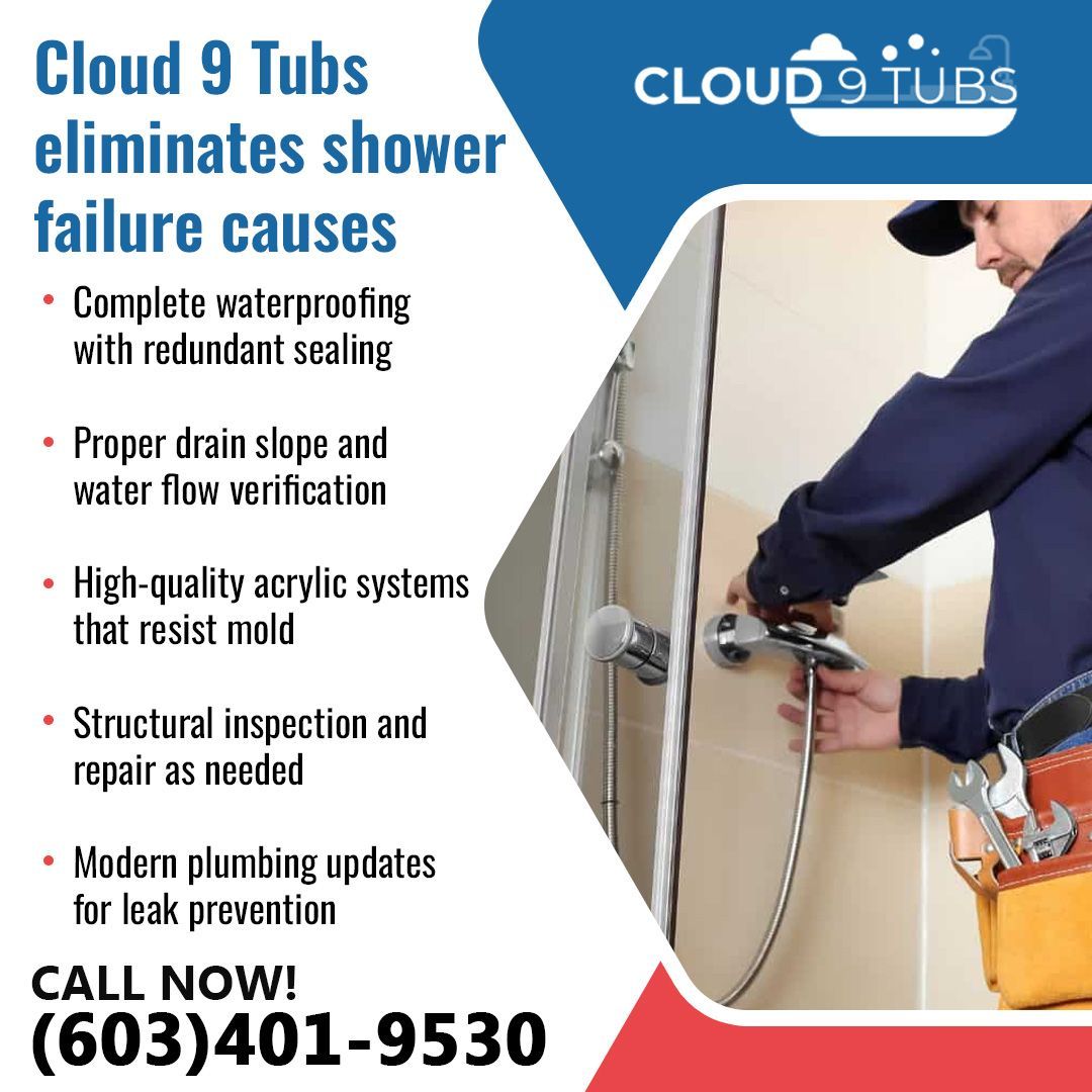 walk-in shower installations in Salem, NH