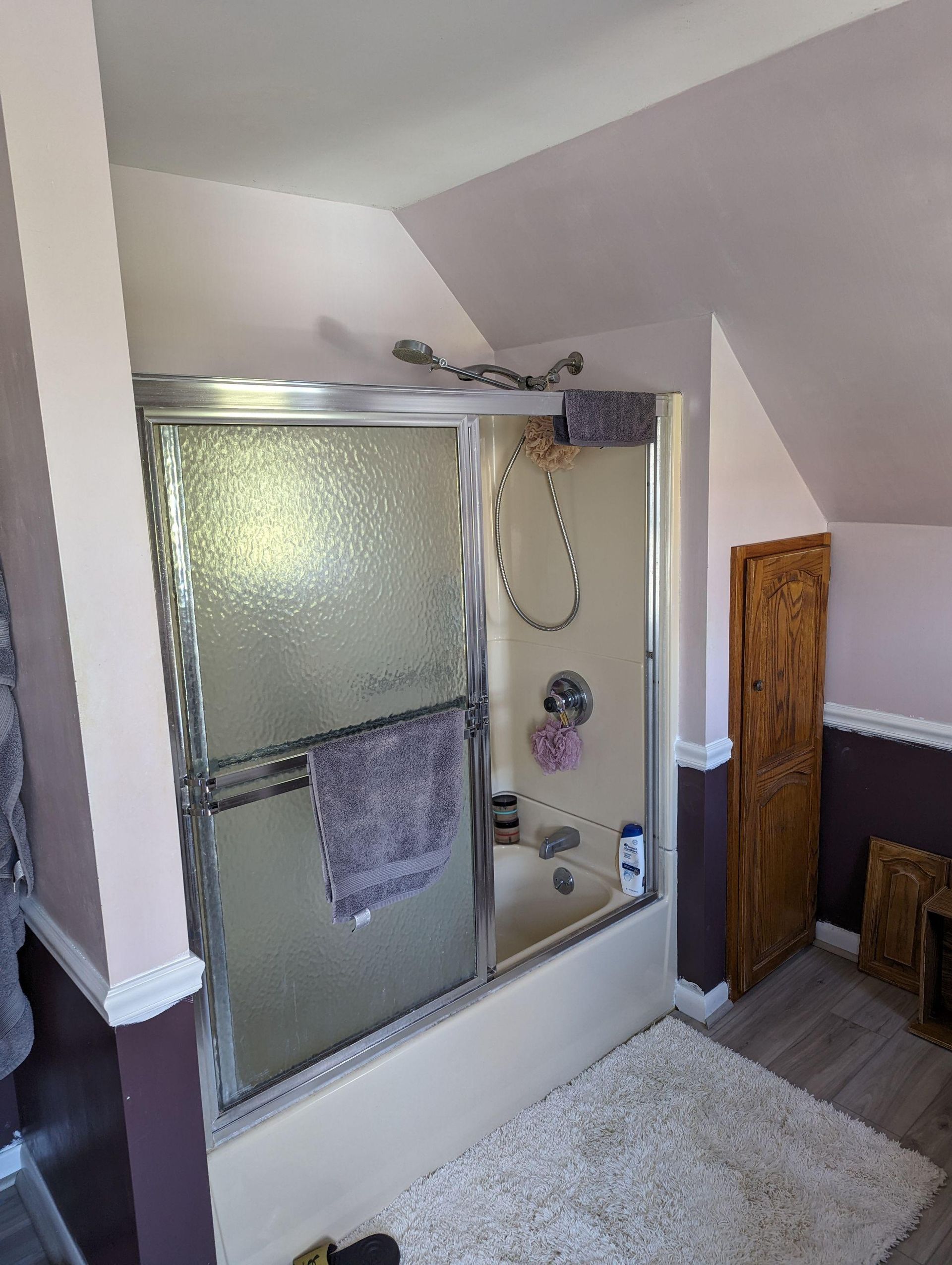 convert tub to shower in southern maine home