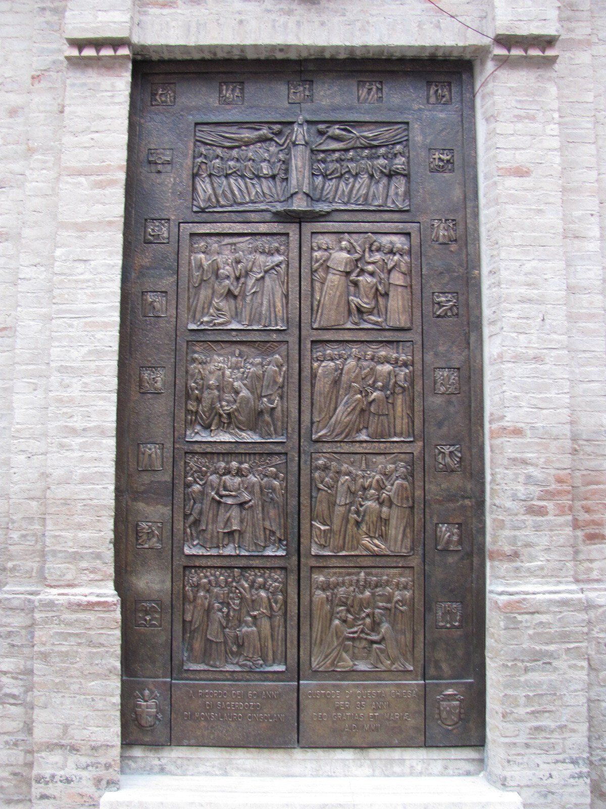 Portone Chiesa in bronzo