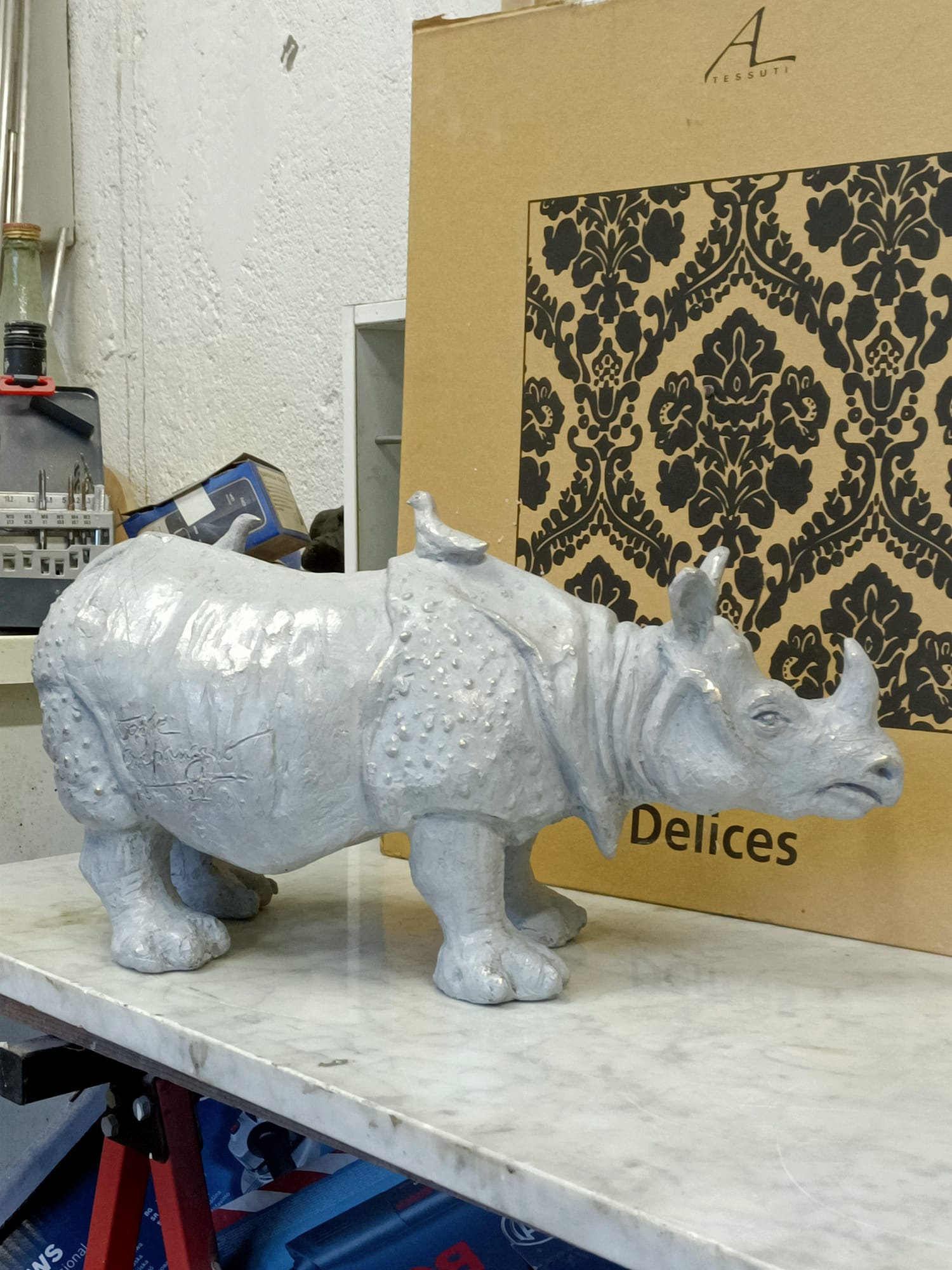 opera scultorea in patina bianca Fonderia Paoletti