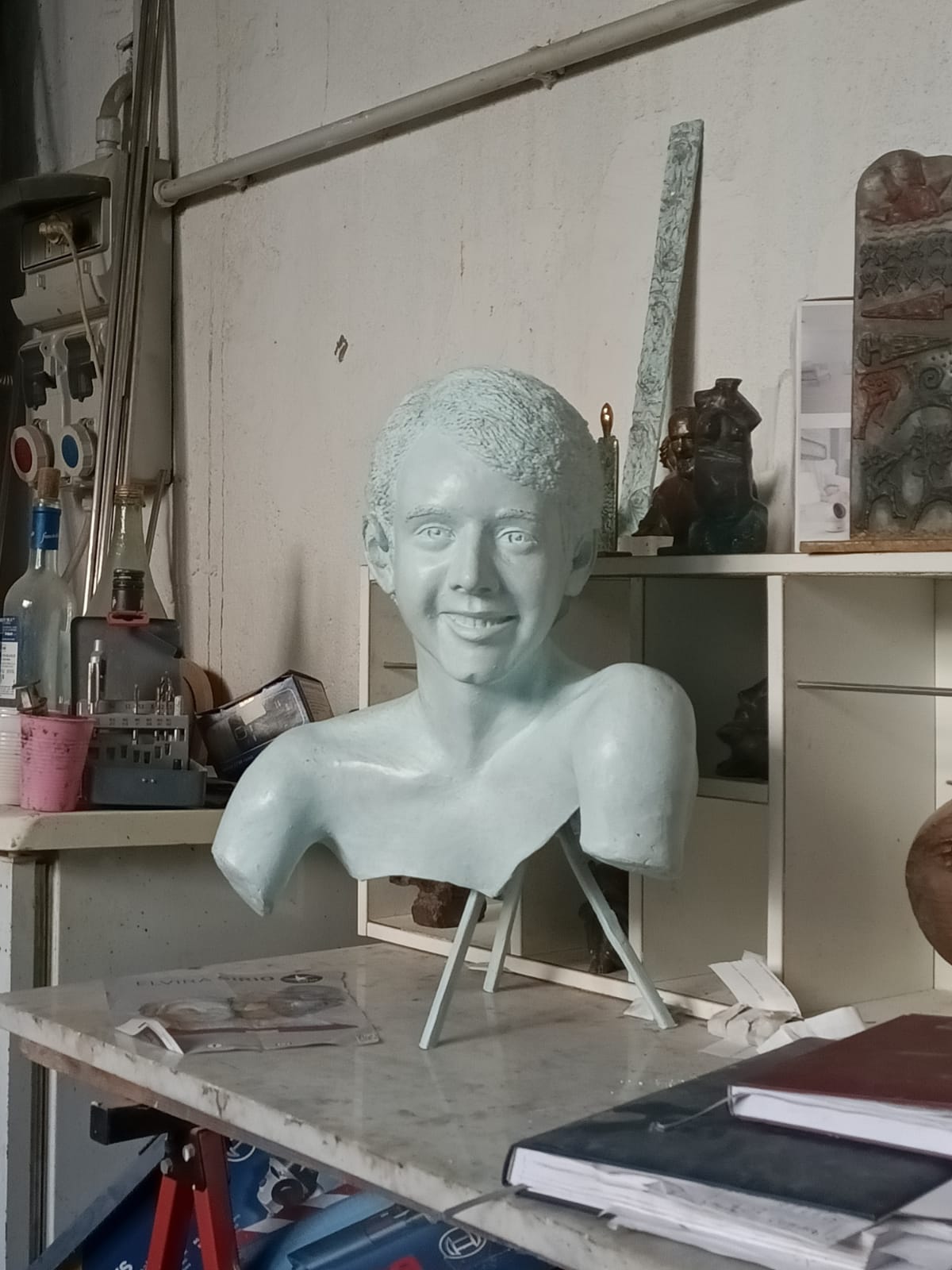 opera scultorea in patina bianca Fonderia Paoletti