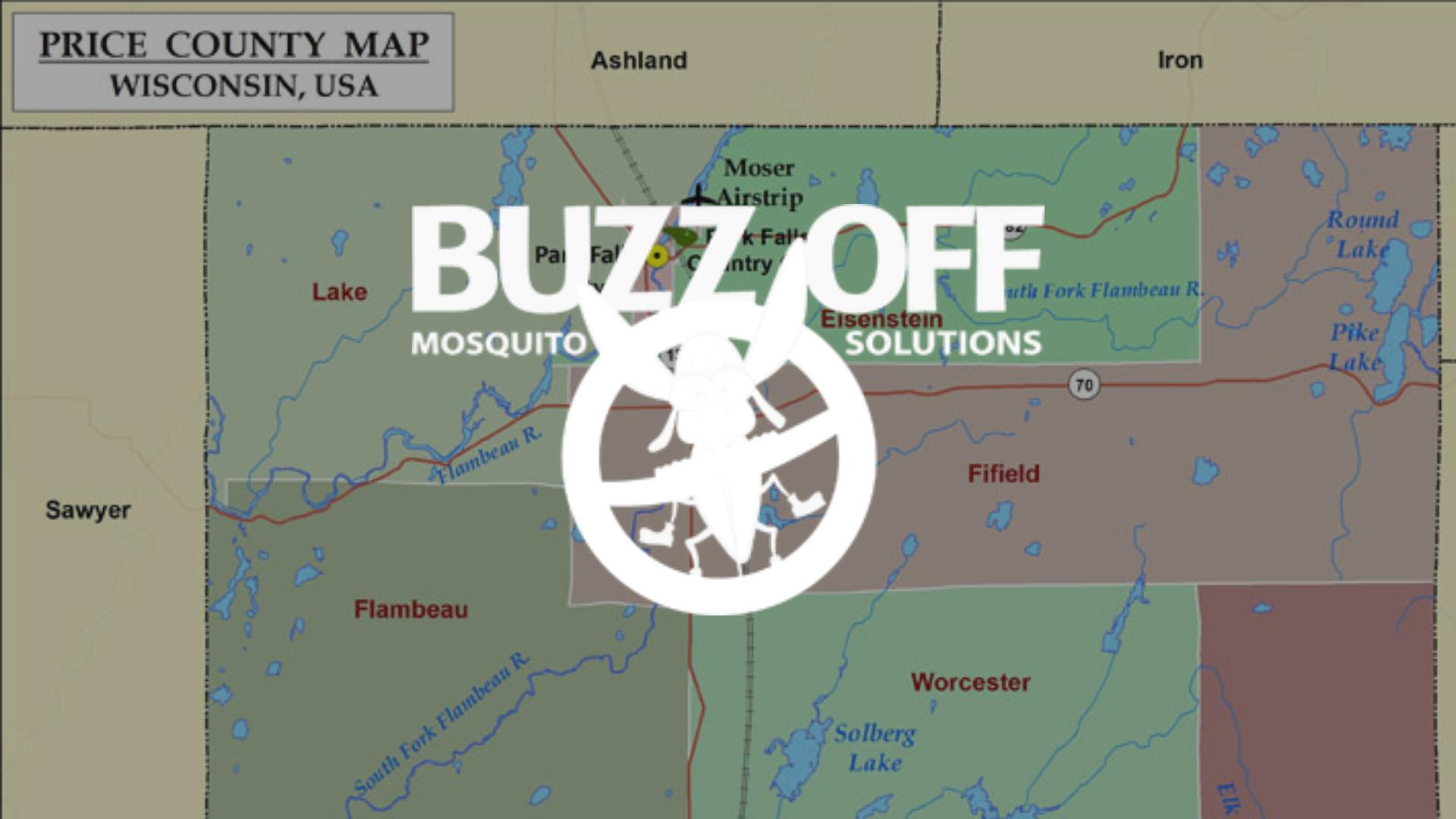 A map of price county in wisconsin usa buzz off mosquito solutions