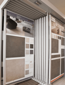 vari campioni di rivestimenti in grès porcellanato