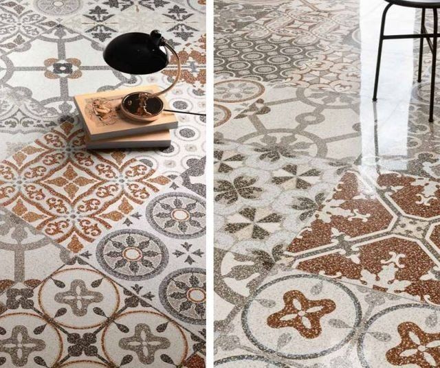 piastrelle in ceramica con fantasie in stile classico