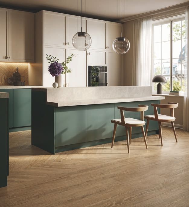 vari campioni di parquet in esposizione