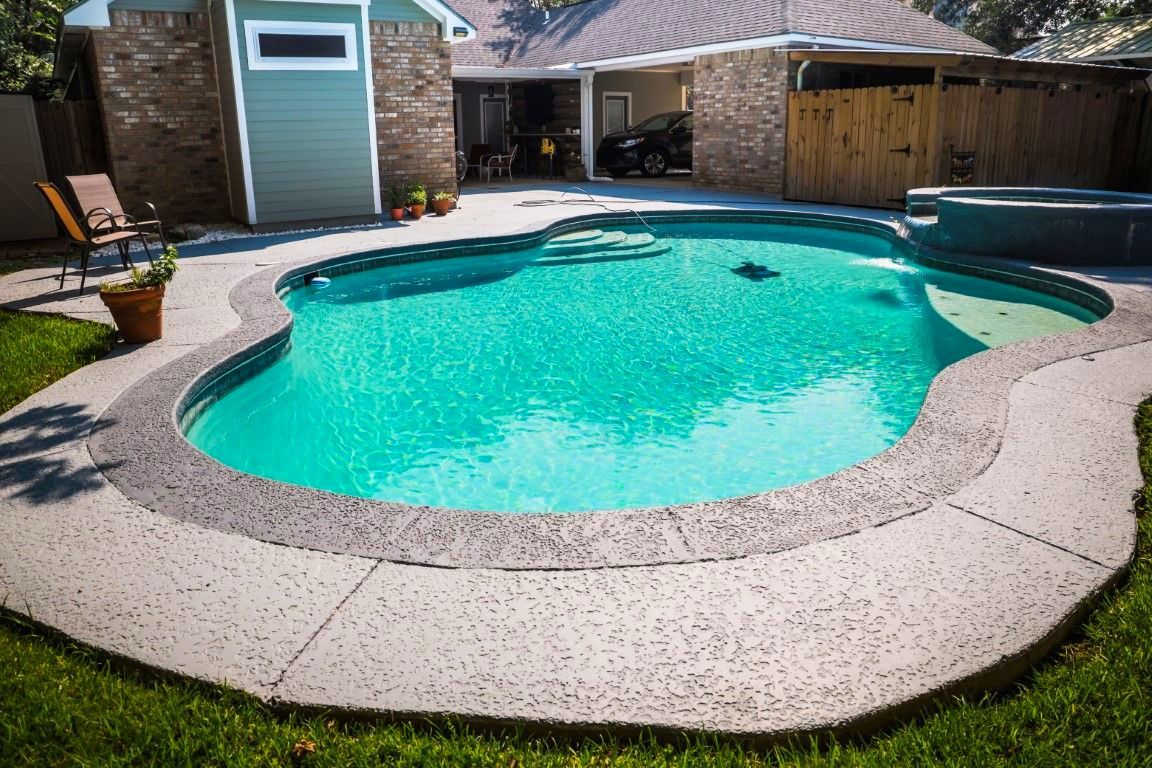decorative concrete pool deck farmers branch tx