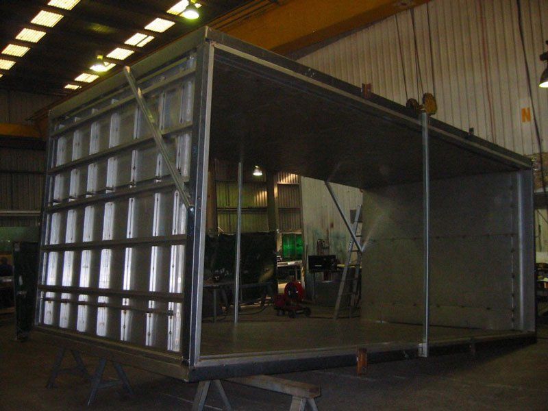 large metal box container