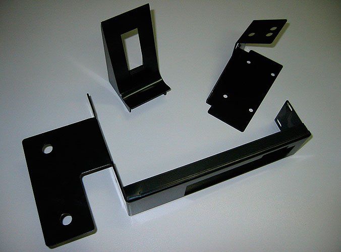 metal parts with powder coating