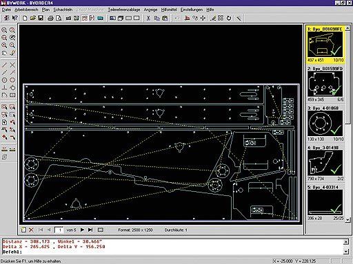 automatic parts nesting graph