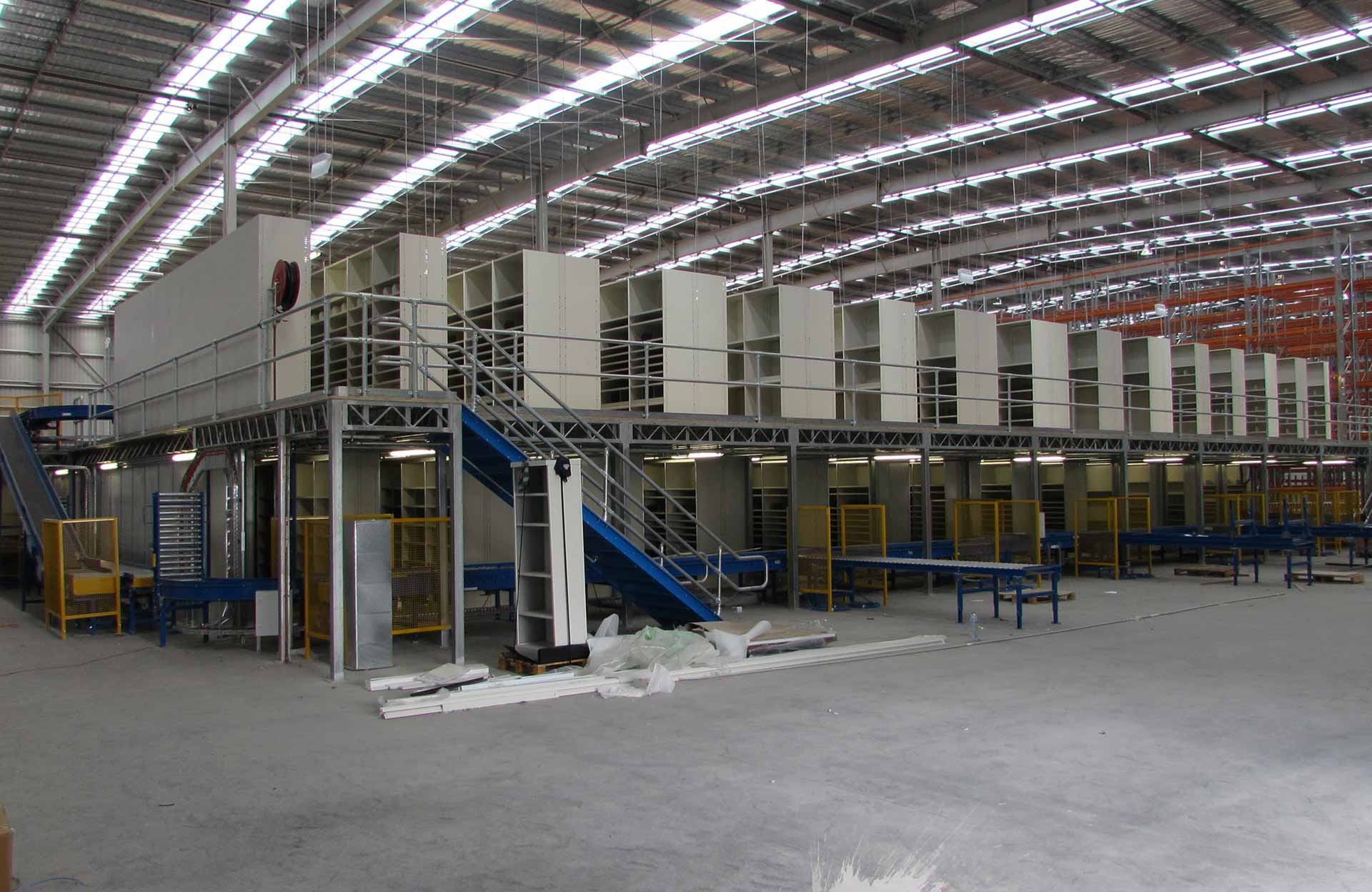 warehouse being constructed