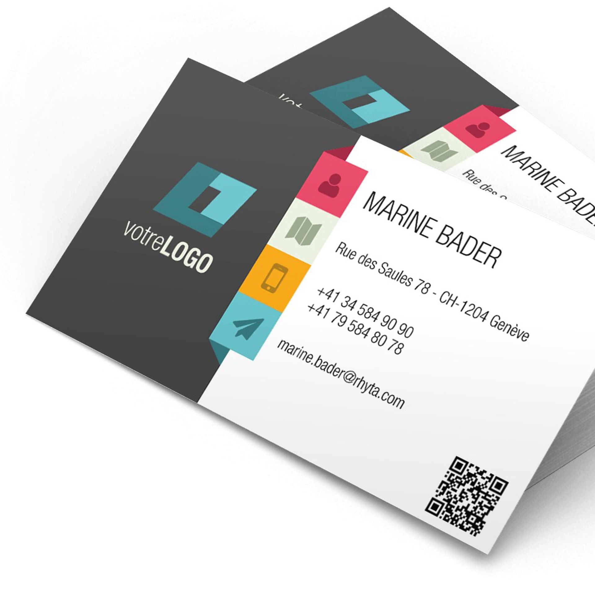 Due biglietti da visita moderni