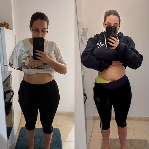 Client’s fitness transformation showcasing strength and endurance improvements with Yonatan Tyk tailored training & nutrition program.