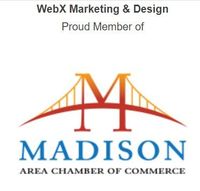 A logo for the Madison area chamber of commerce