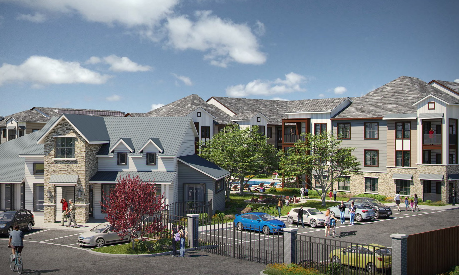 The Riley - exterior view of clubhouse