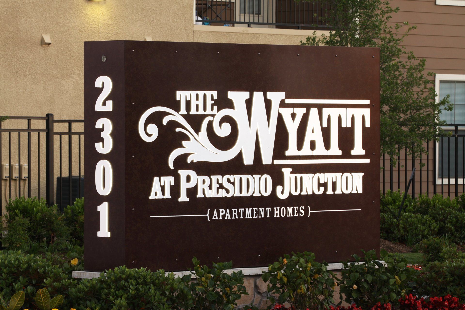 The Wyatt - monument sign photo