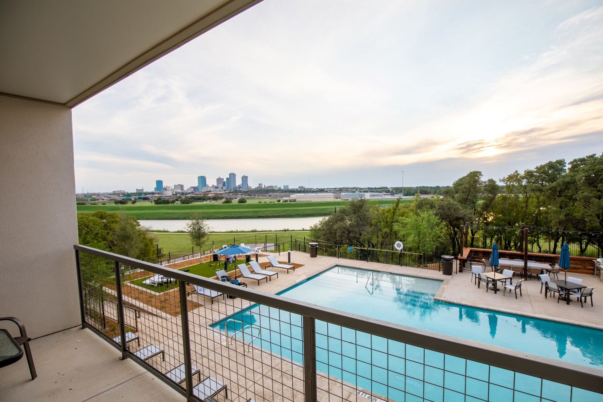 Presidio at River East Apartment Homes - view of downtown Ft Worth