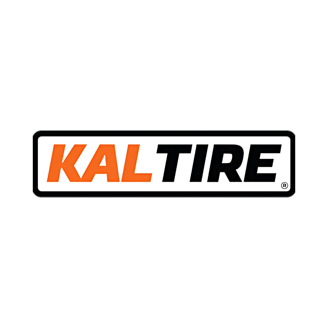 The kal tire logo is orange and black on a white background.