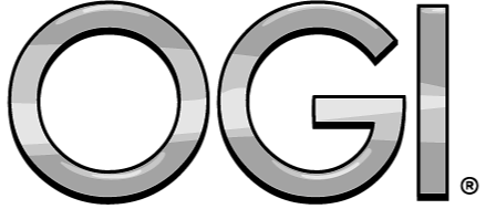 A logo for ogi is shown on a white background.