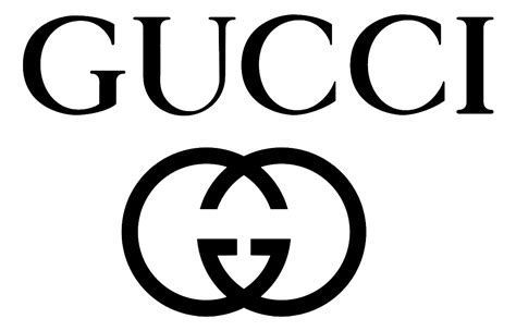 A black and white logo for gucci with a g on a white background.