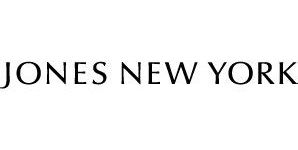 The logo for jones new york is on a white background.