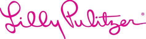 A pink signature of lilly pulitzer on a white background.
